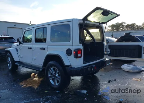 2022 Jeep Wrangler Unlimited Sahara 4X4 from USA, damaged, VIN 1C4HJXEG1NW104435